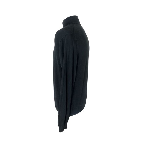 Jos A Bank Black Silk Mock Neck Sweater Beatnik Beatles Sz XL - Picture 4 of 7